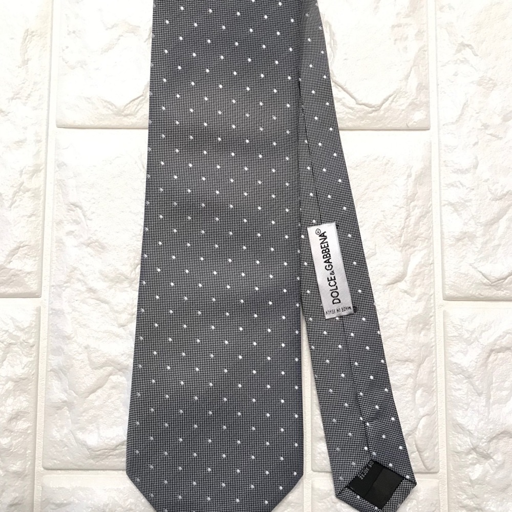 Dolce & Gabbana Sliver gray with polka-dot